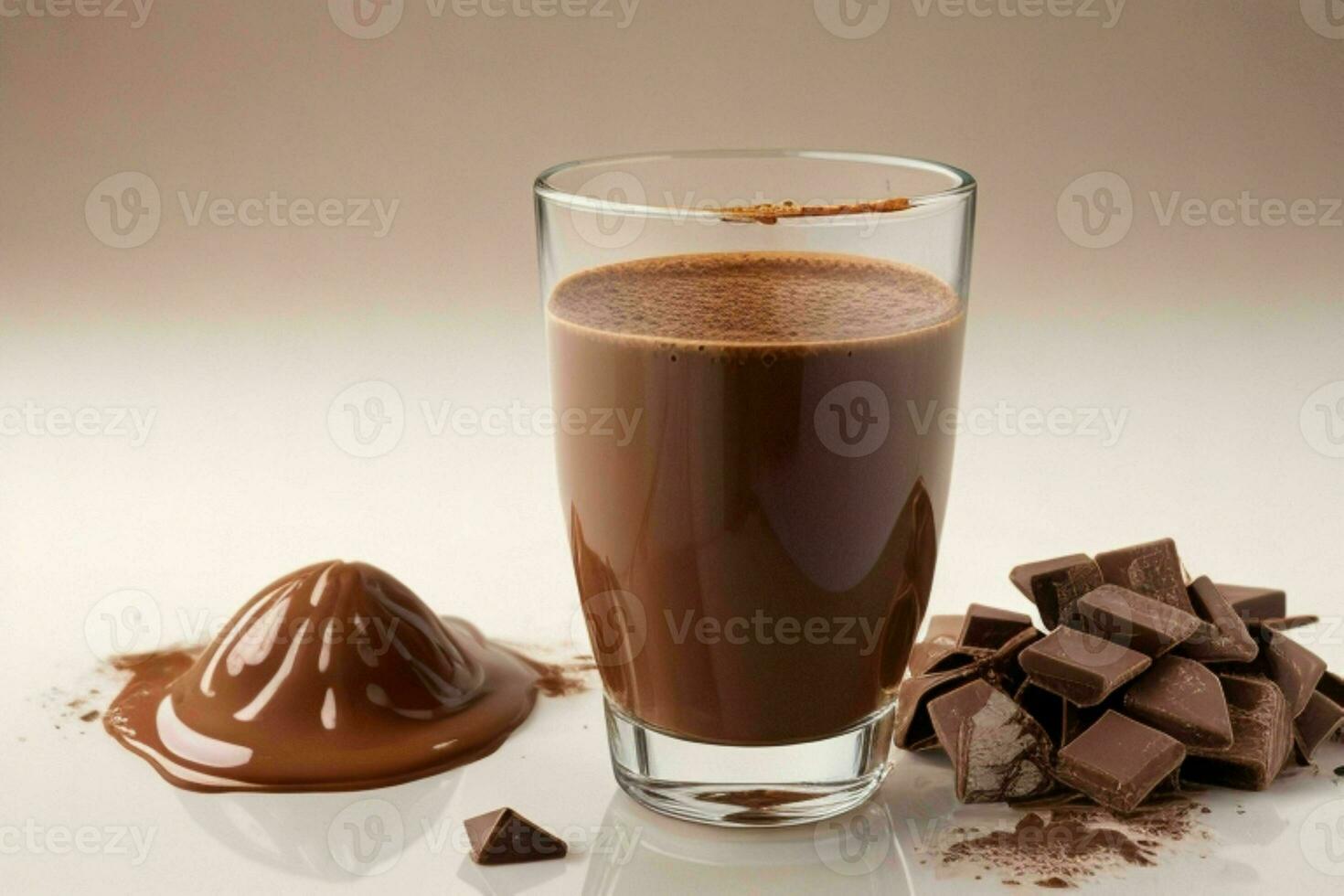 Chocolate Milk. AI Generative Pro Photo