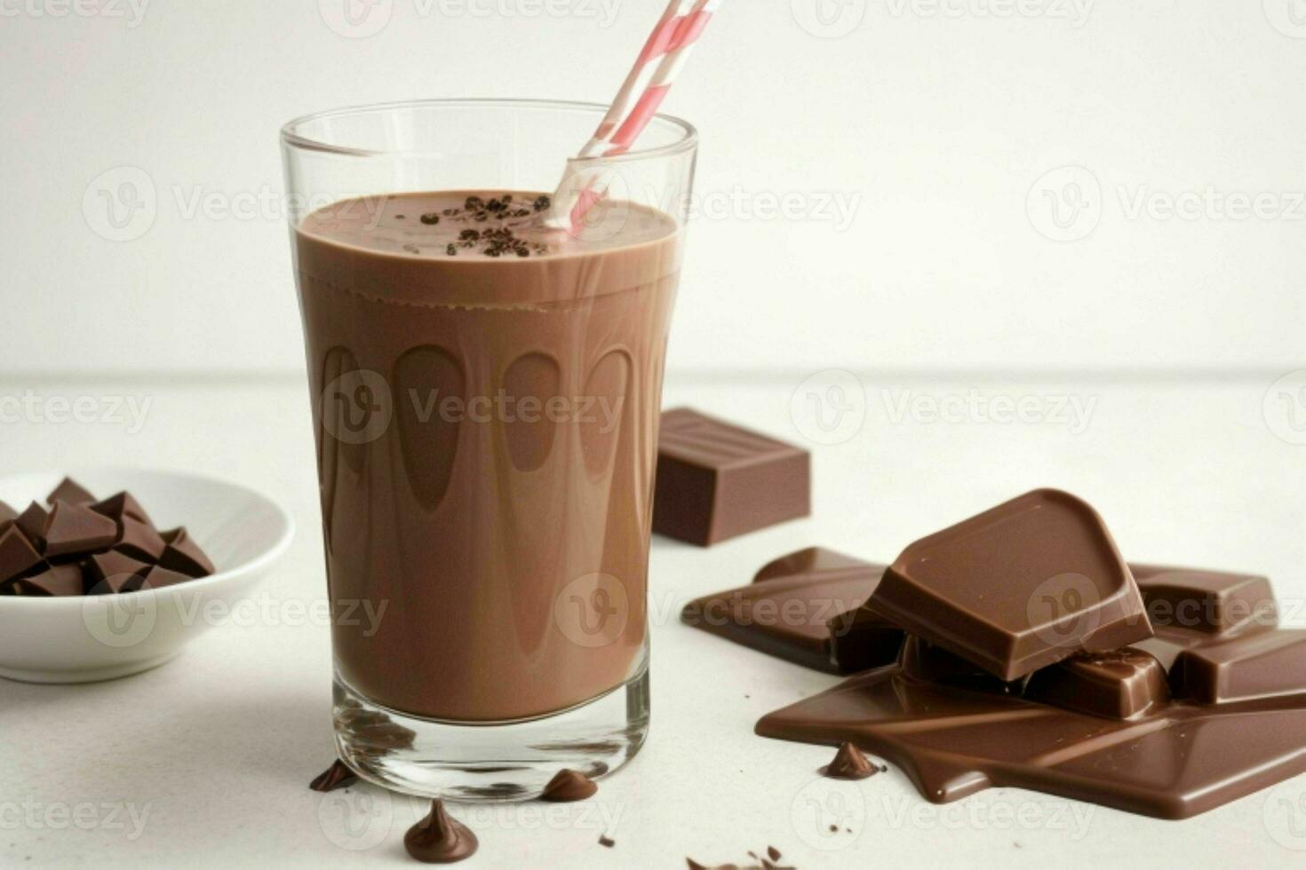 chocolate leche. ai generativo Pro foto