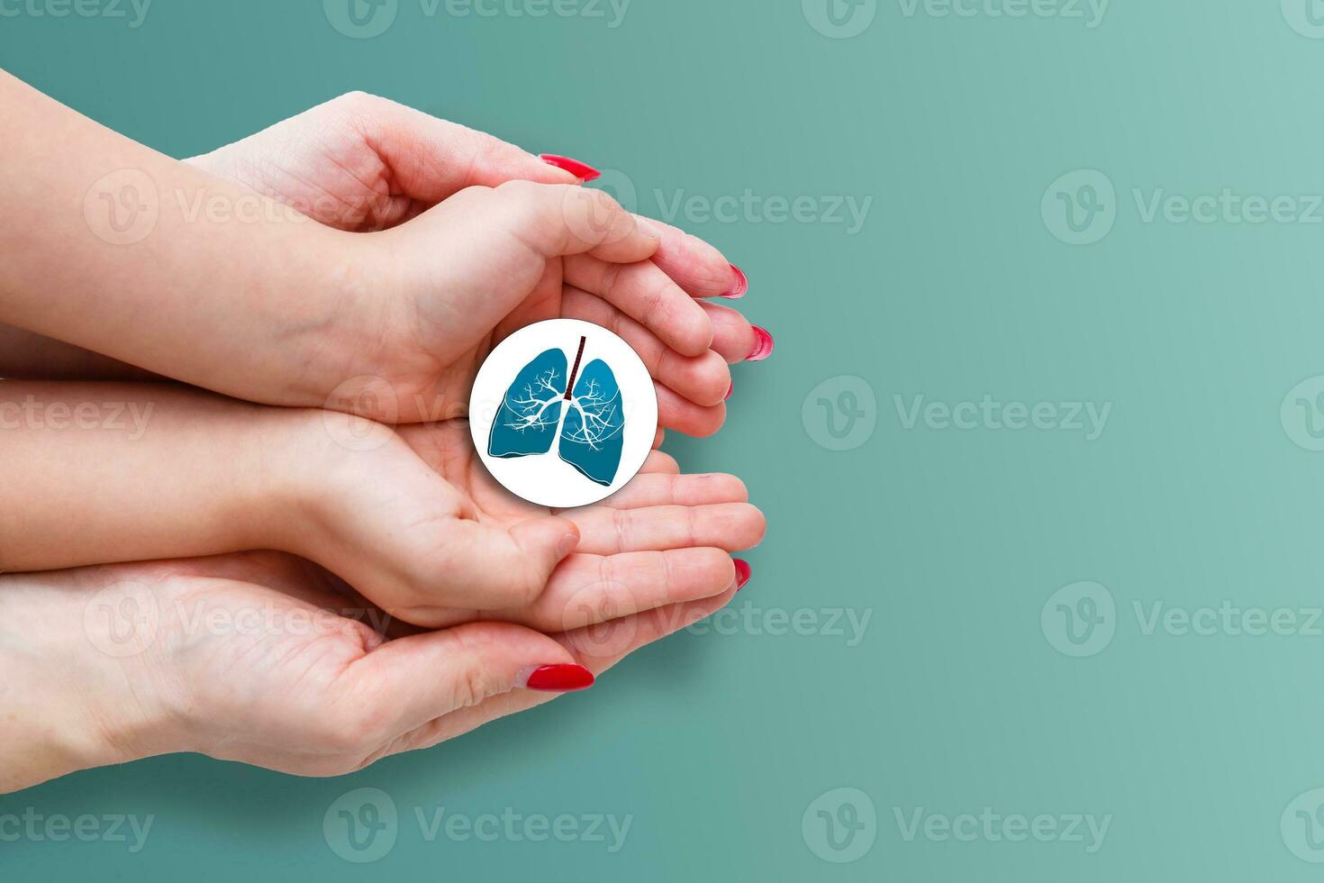 Adult and child hands holding lung, world tuberculosis day, world no tobacco day, lung cancer, coronavirus covid-19, Pulmonary hypertension, Pneumonia, copd, eco air pollution,organ donation concept photo
