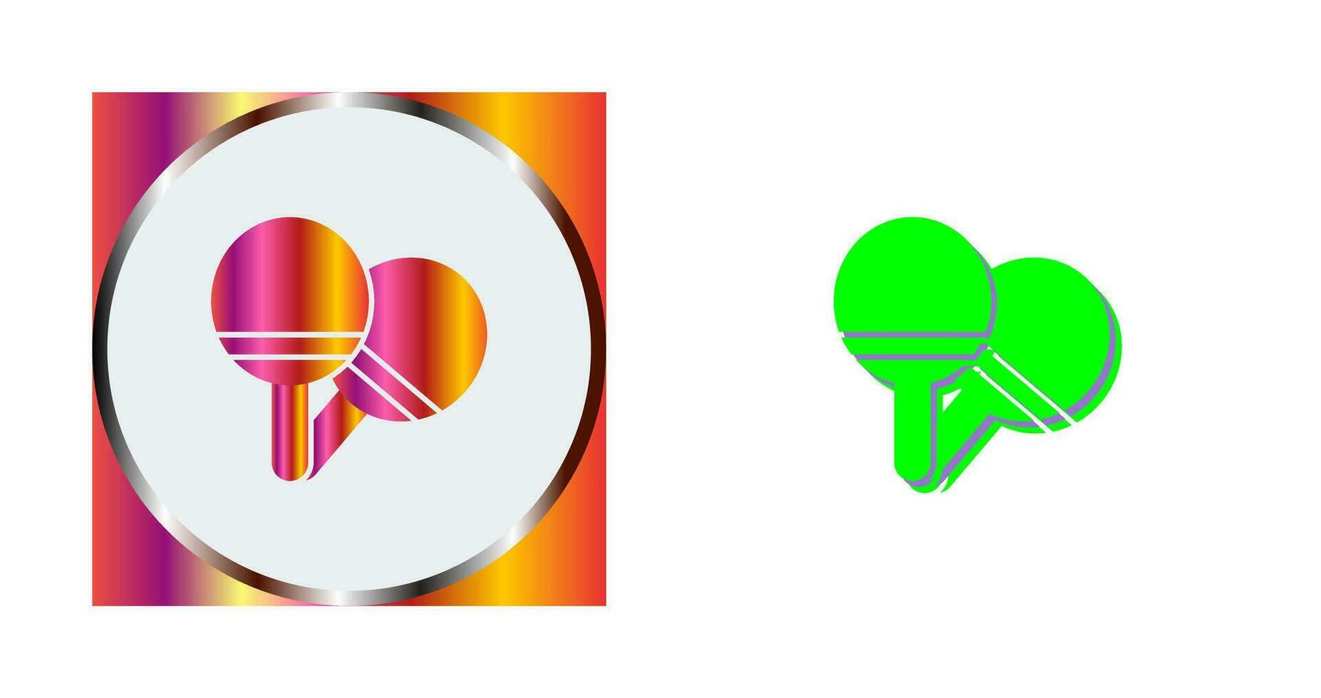 Ping Pong Vector Icon