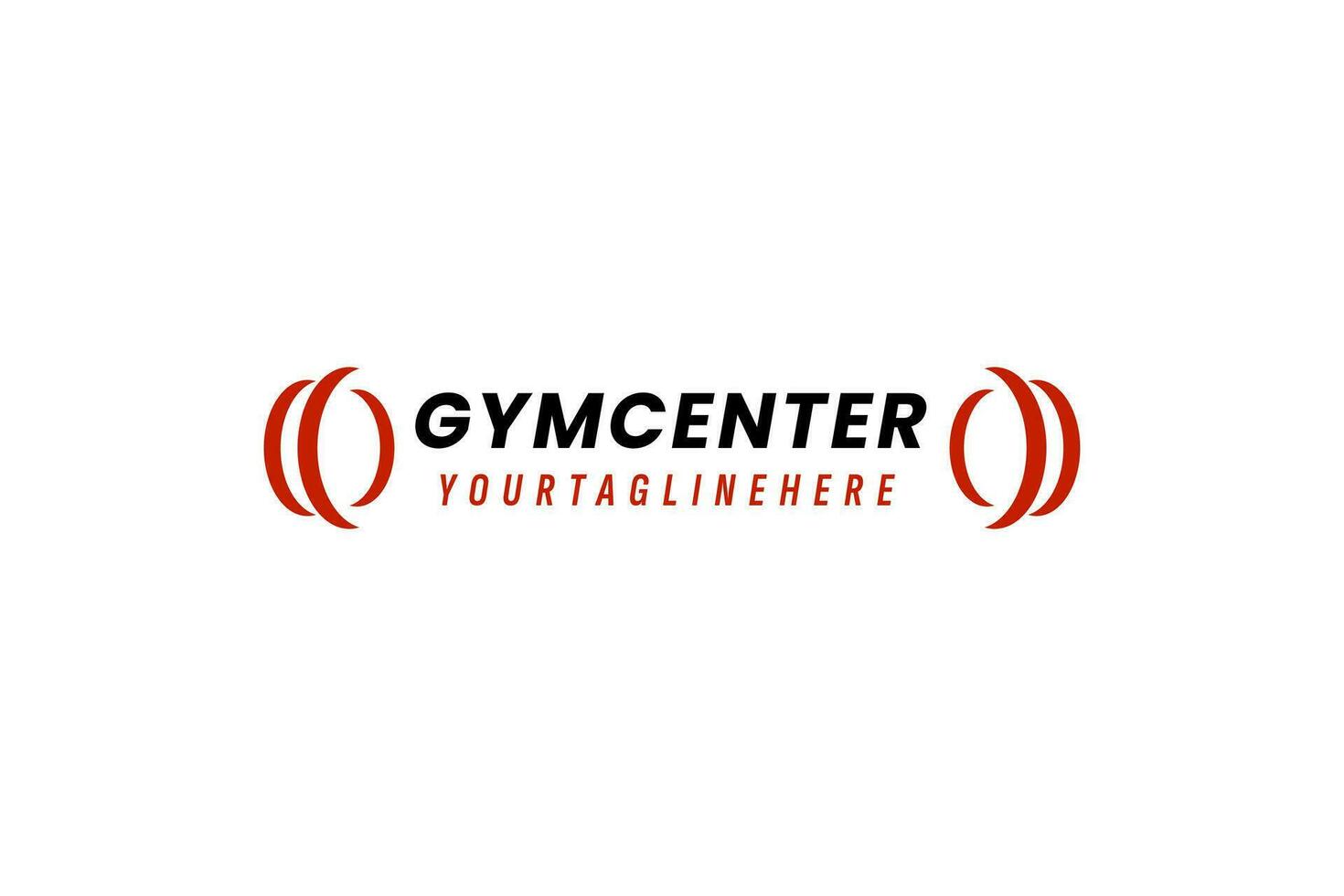 gym center logo vector icon illustration