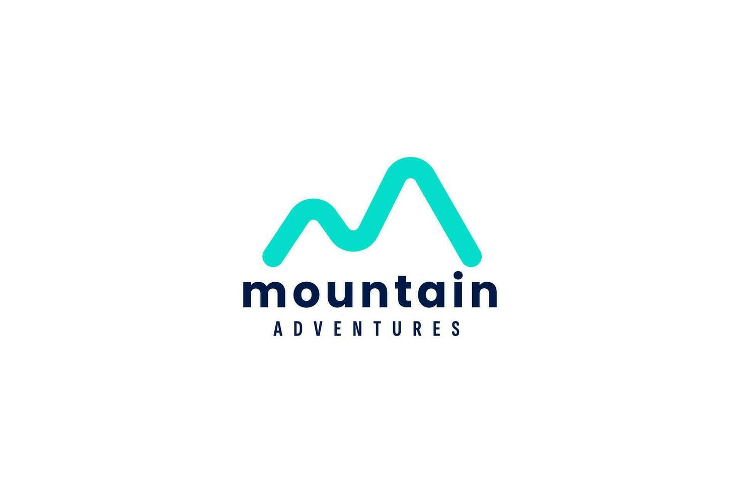 montaña aventuras logo vector icono ilustración