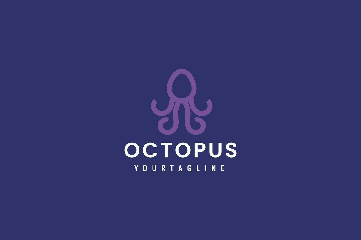 octopus logo vector icon illustration