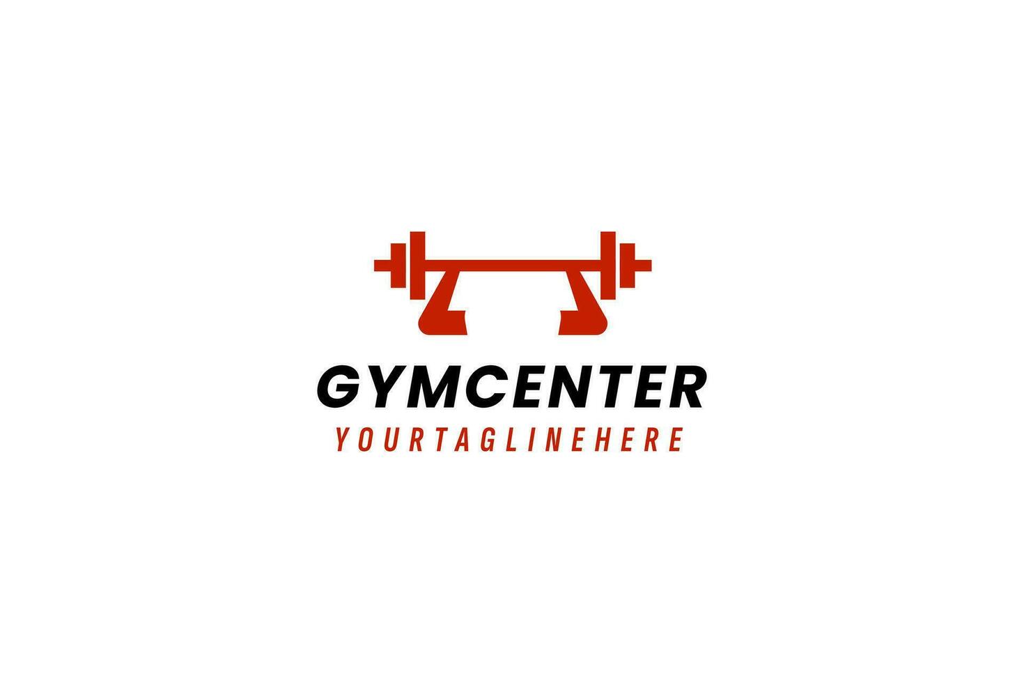 gimnasio centrar logo vector icono ilustración