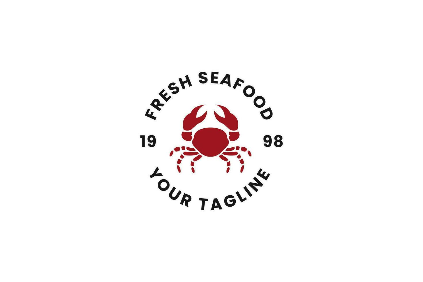 seafood logo vector icon illustration