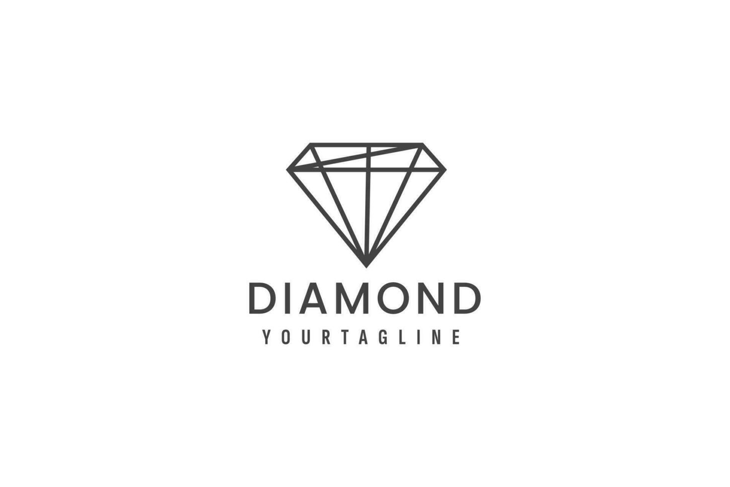 diamante logo vector icono ilustración