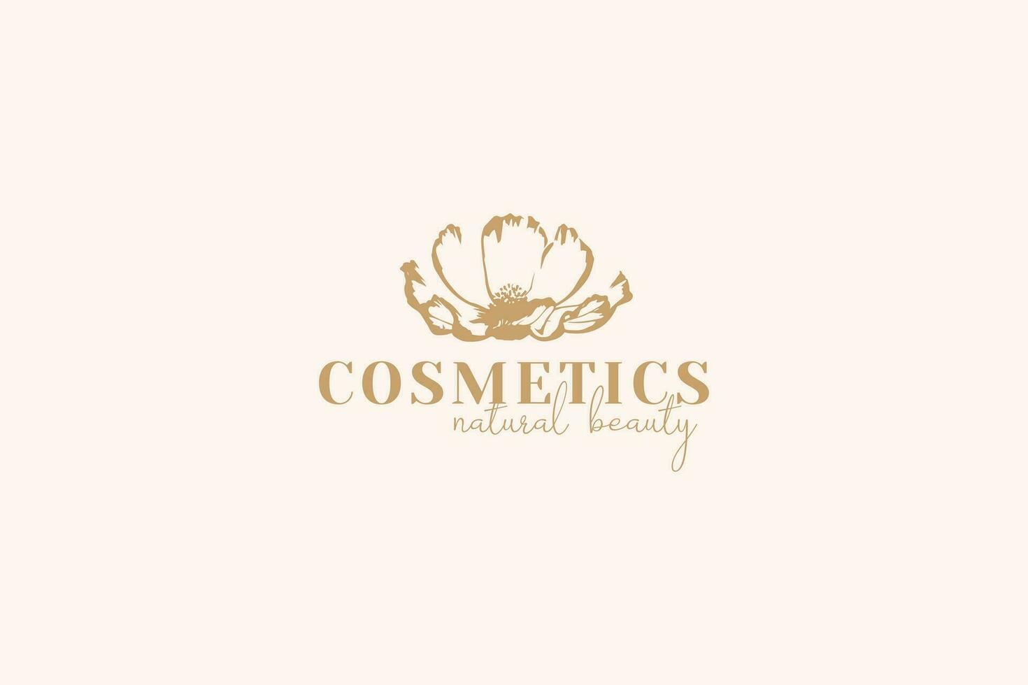 cosmetic logo vector icon illustration