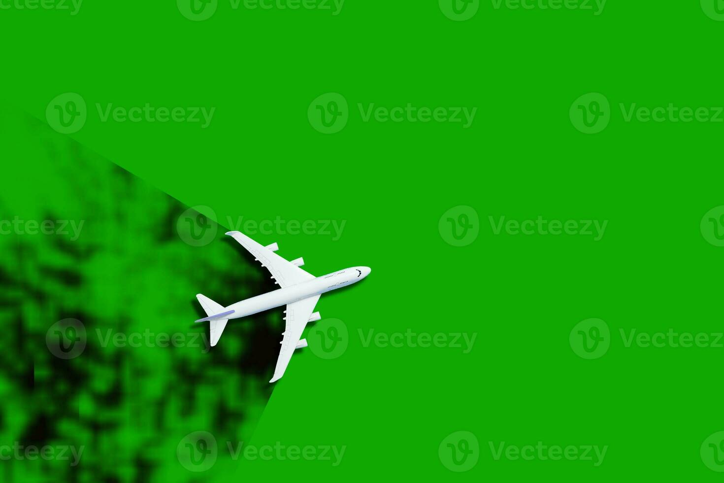 Miniature airplane travel theme, 3d rendering photo