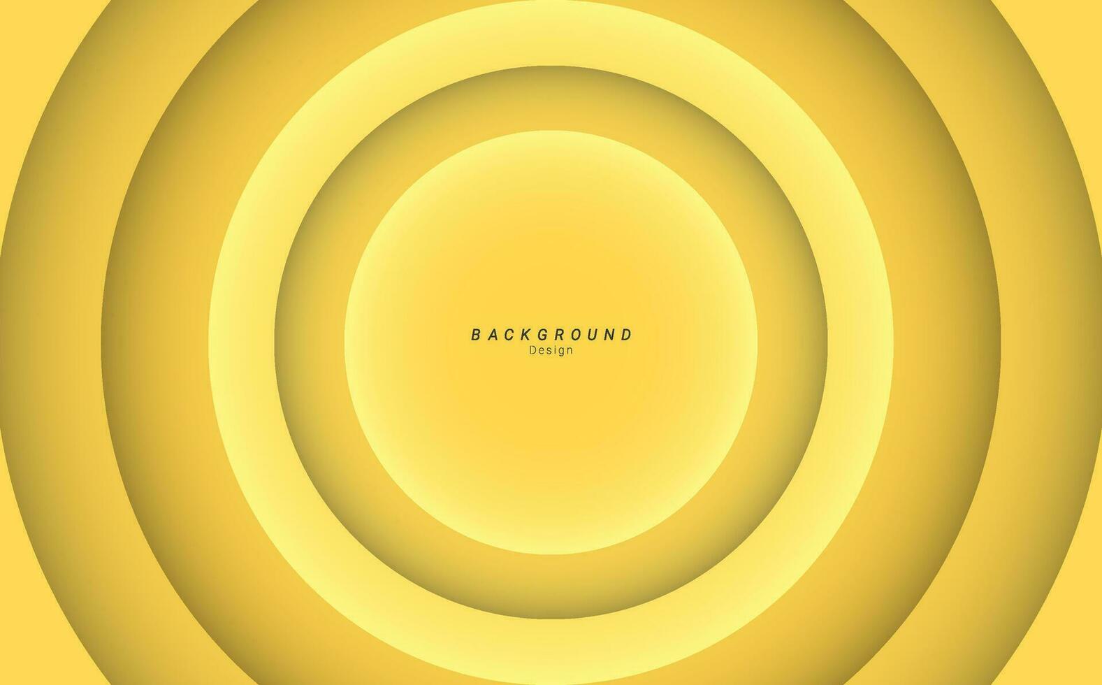 yellow circle abstract elegant minimalist background design vector