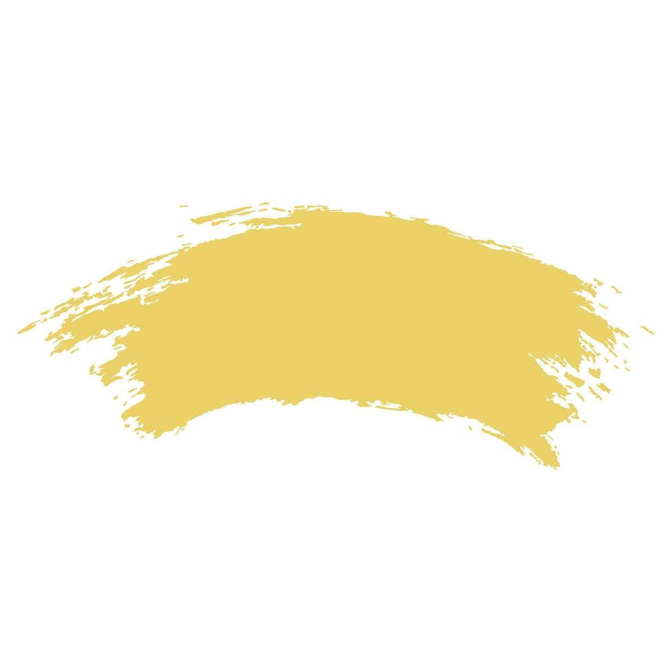 gold ink paint brush stroke vector