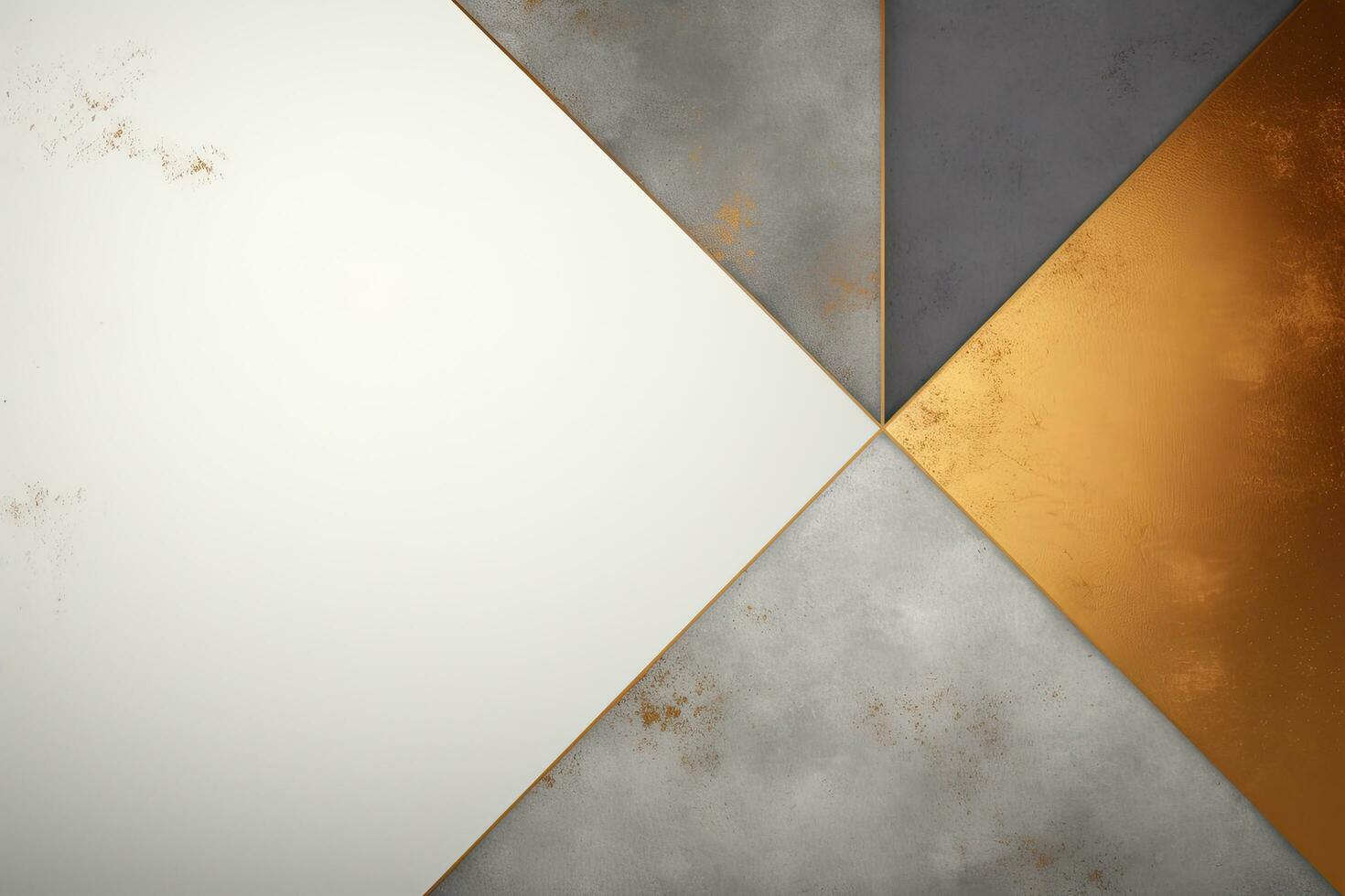 Abstract geometric gray brown background, empty space for design. Generative AI photo