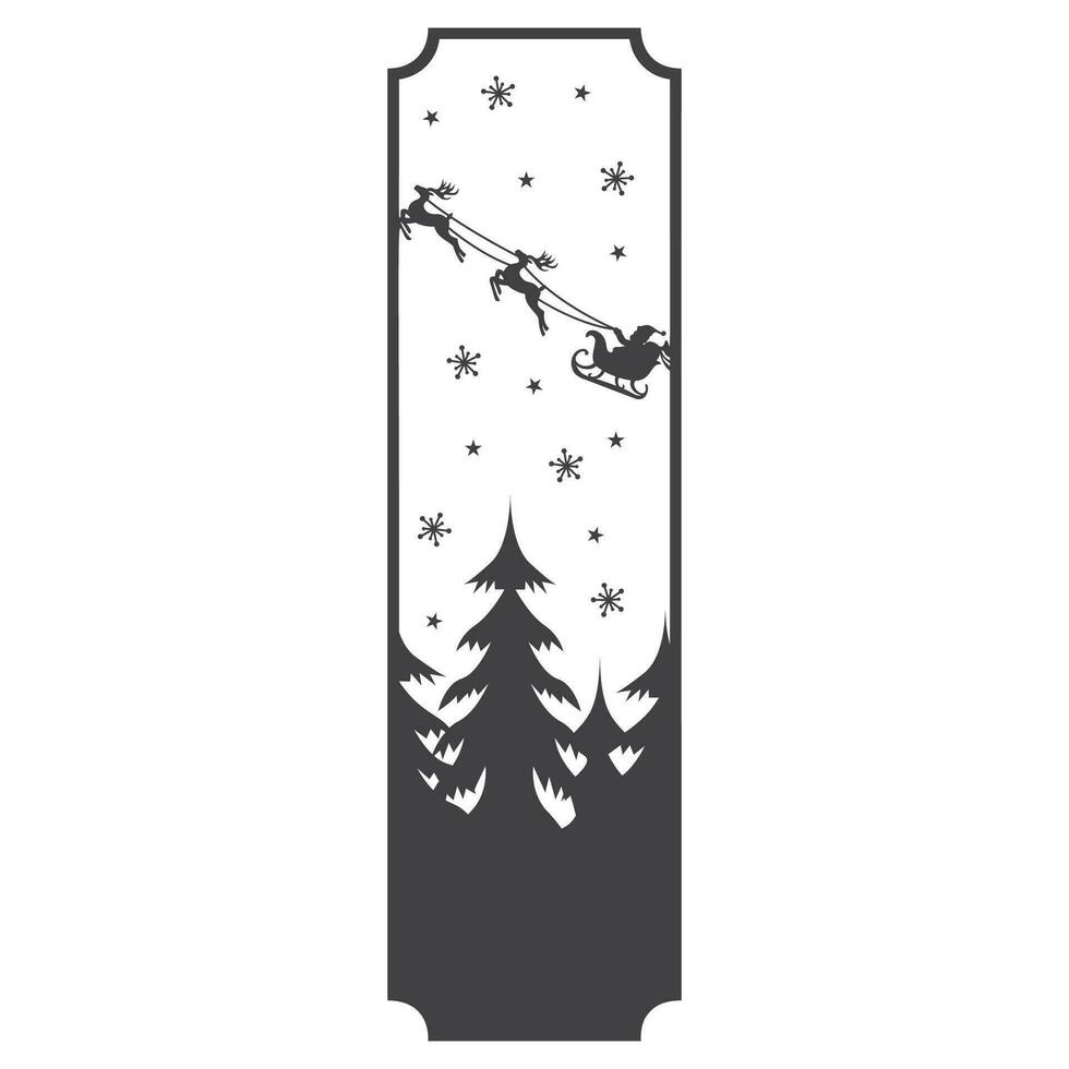Christmas Candle Tree Design vector