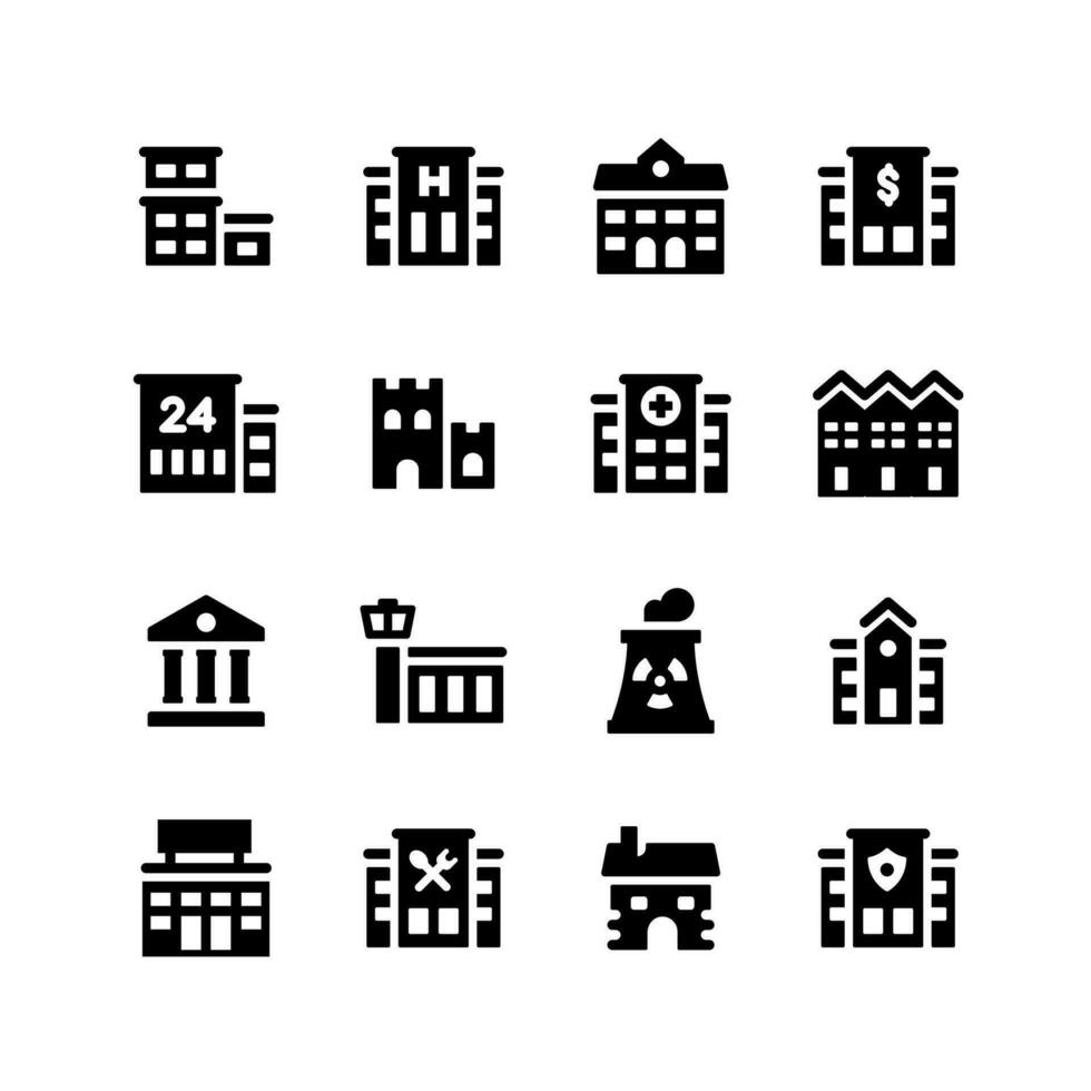 colección de sencillo diseño casa íconos vector
