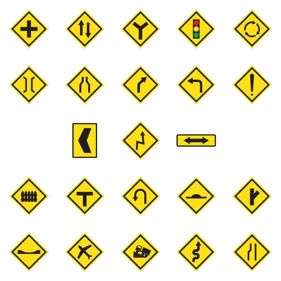 road sign icon vector