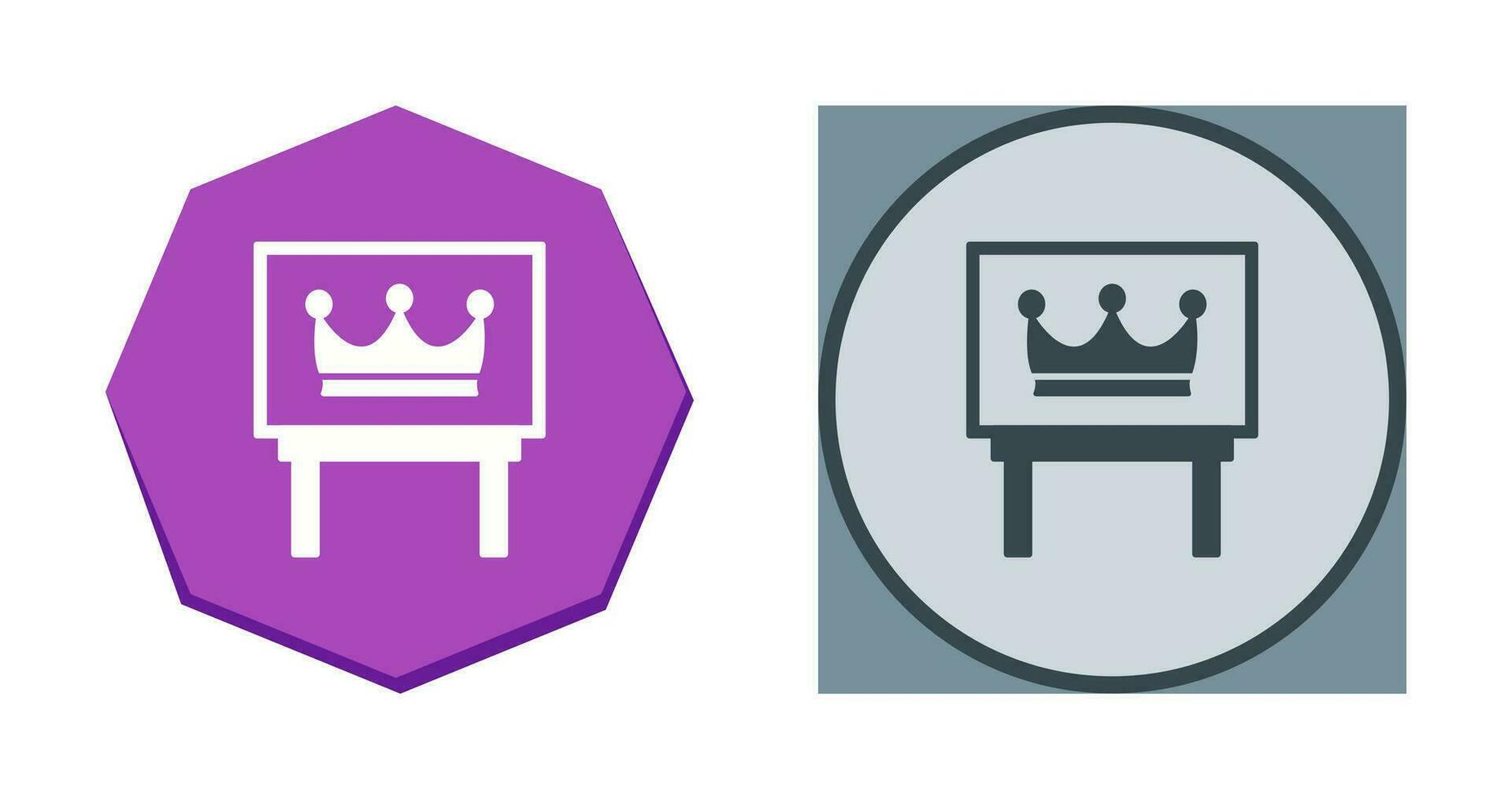 Crown Exhibit Vector Icon