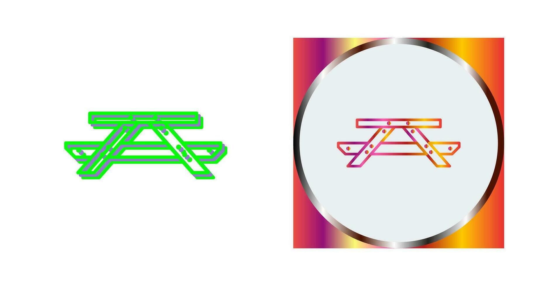 Picnic of Table Vector Icon