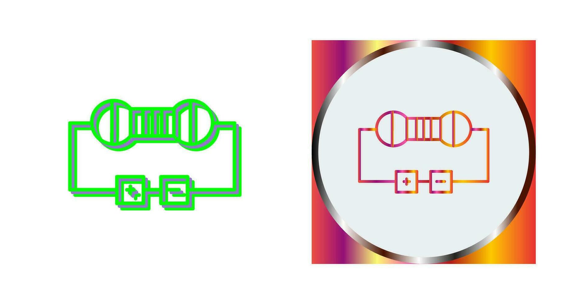 Resistor Vector Icon