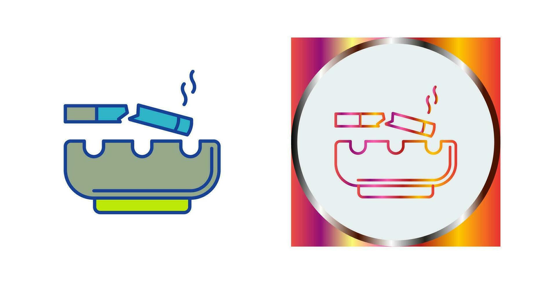 Broken Cigarette Vector Icon