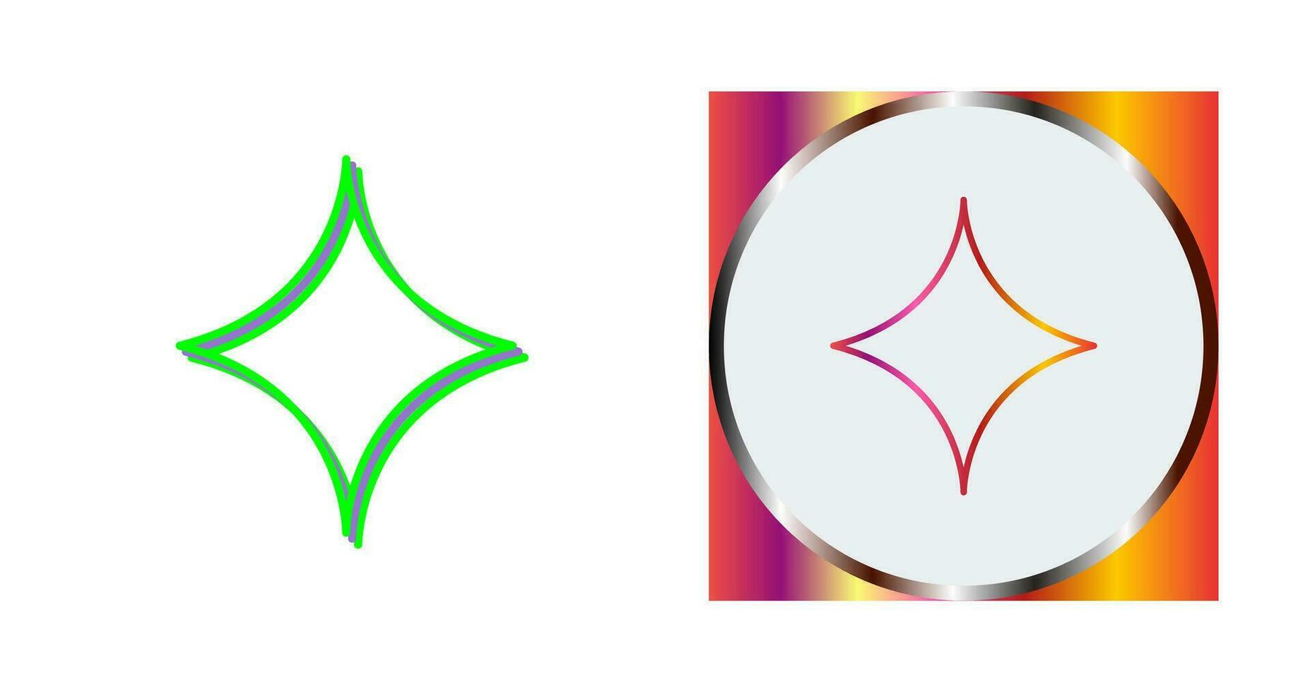 Unique Diamond Vector Icon
