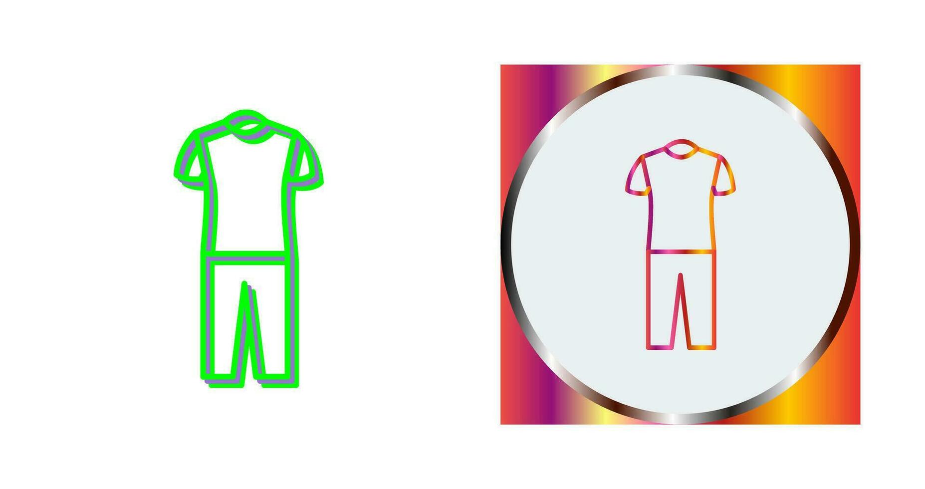 Pyjamas Suit Vector Icon
