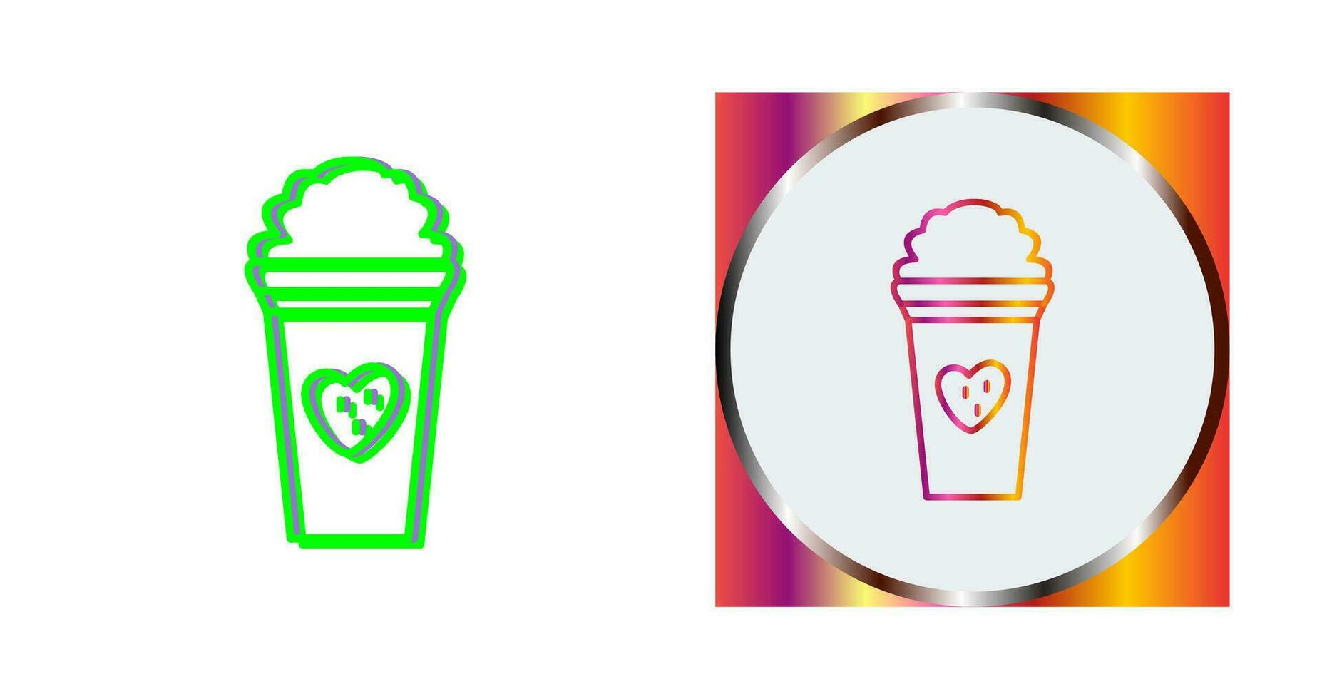 Unique Strawberry Milkshake Vector Icon