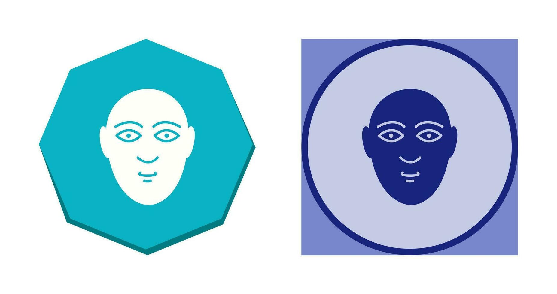 icono de vector de rostro humano