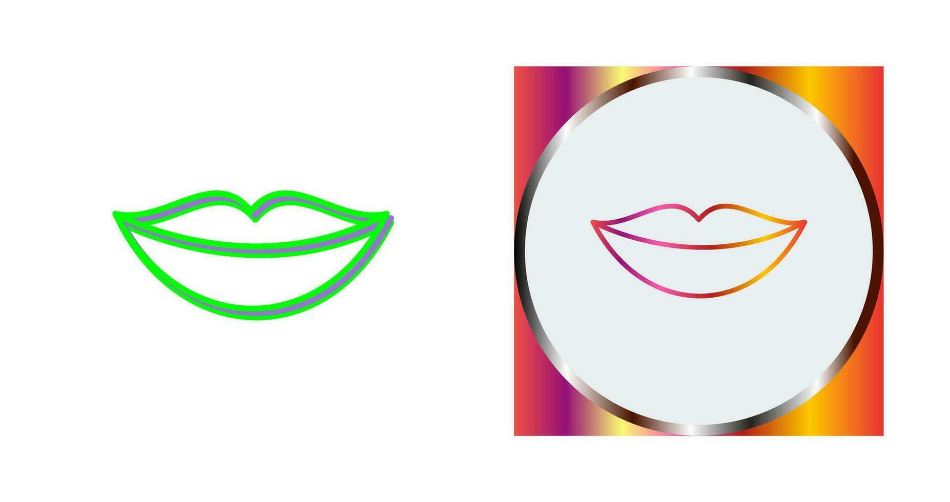 icono de vector de labios