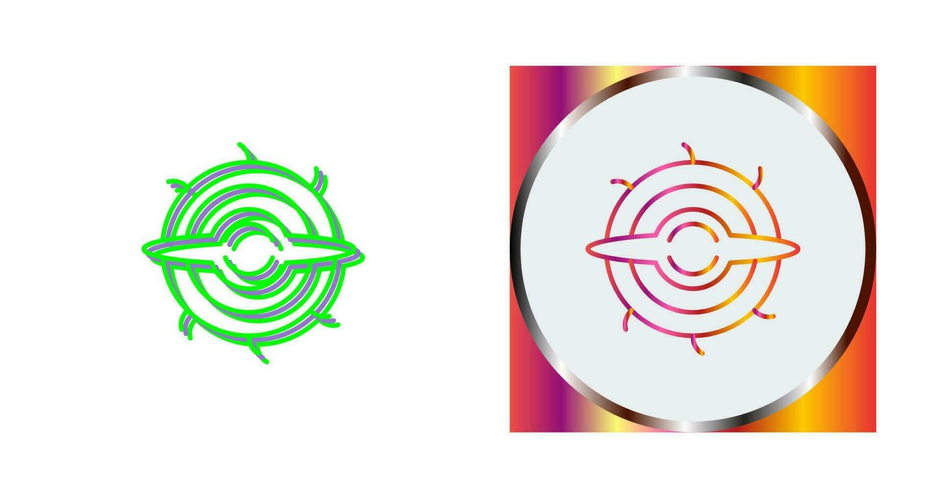 Black Hole Vector Icon