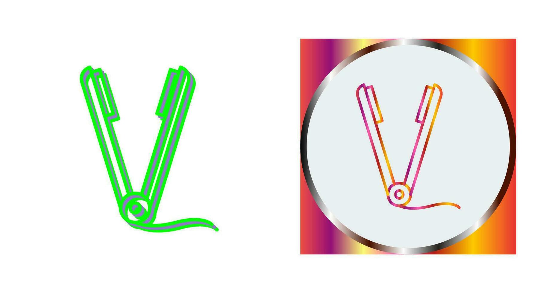 Straightener Vector Icon