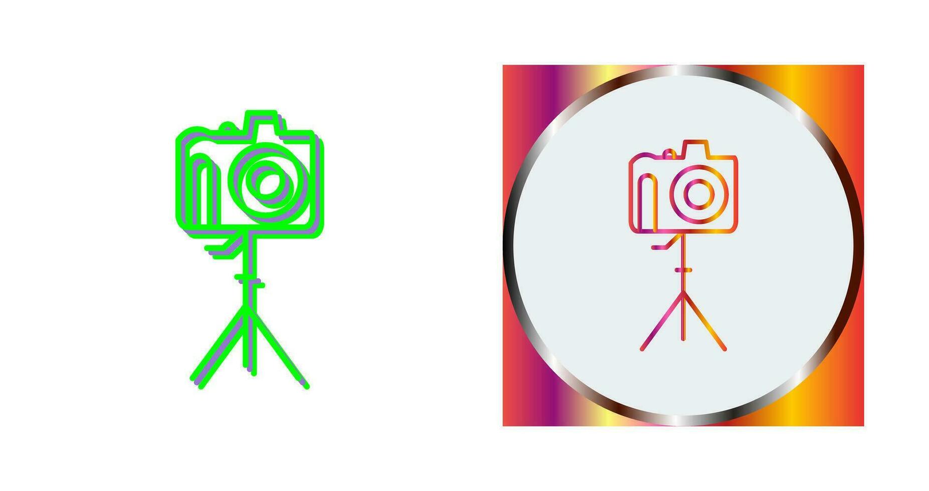 Unique Camera on Stand Vector Icon