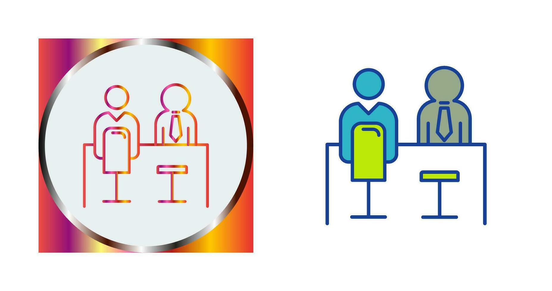 Employee Interview Vector Icon