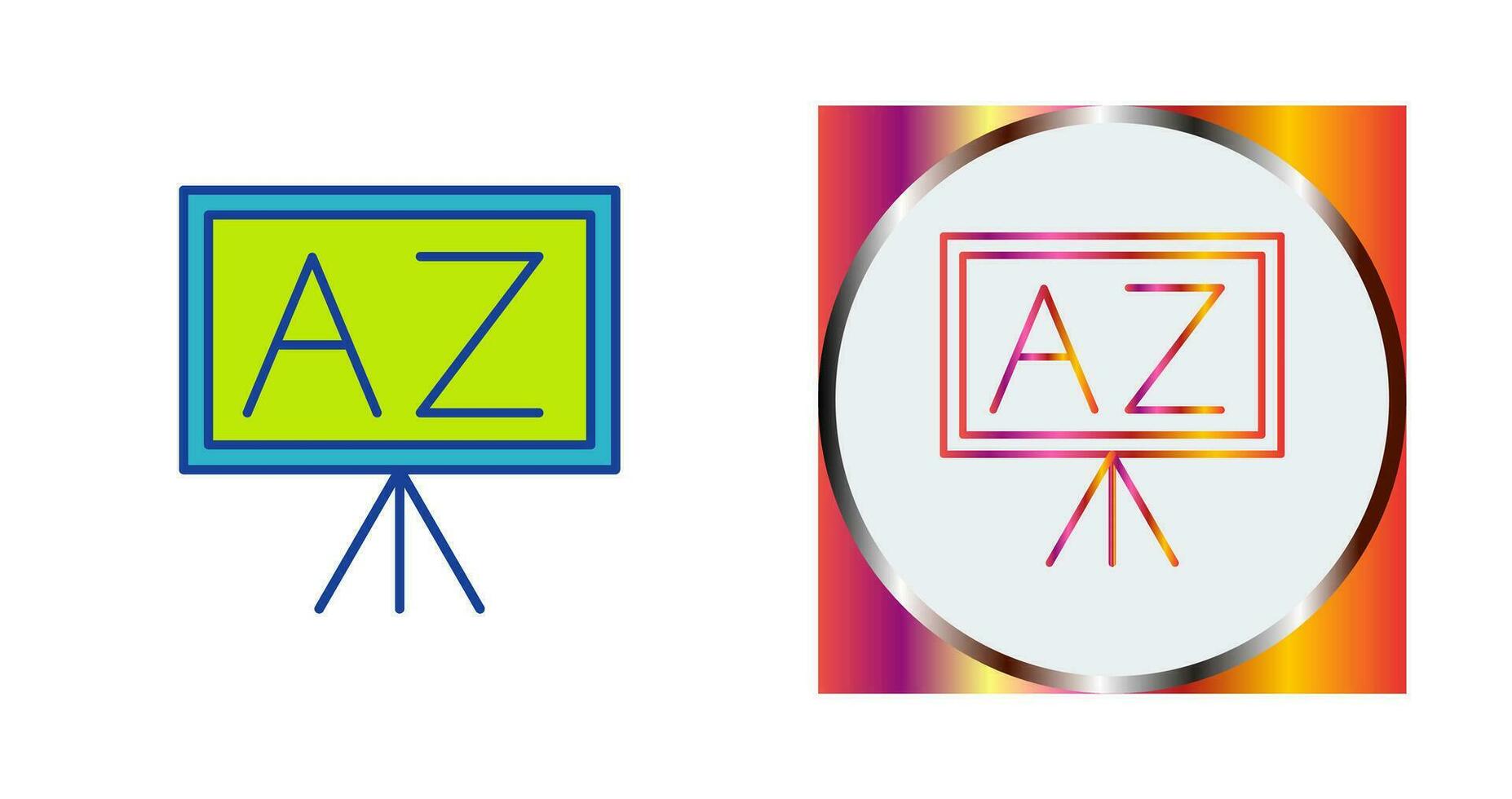 From A To Z Vector Icon