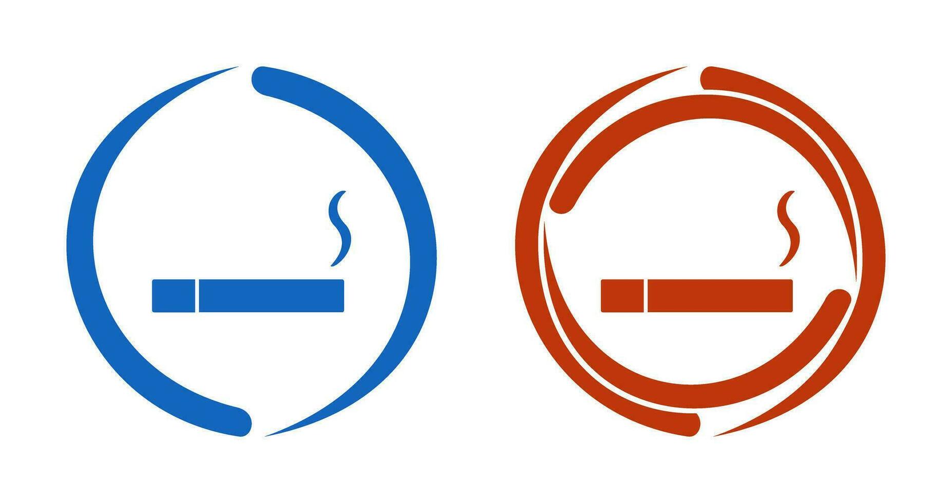 Unique Lit Cigarette Vector Icon