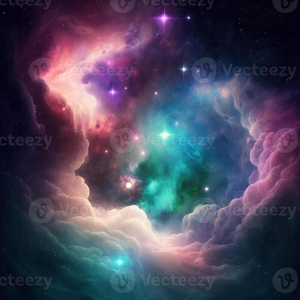 Abstract Galaxy Colorful Background photo