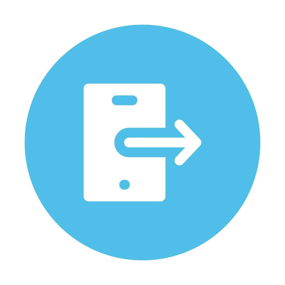 Portable device, colored circular icon of laptop 29824989 Vector Art at ...