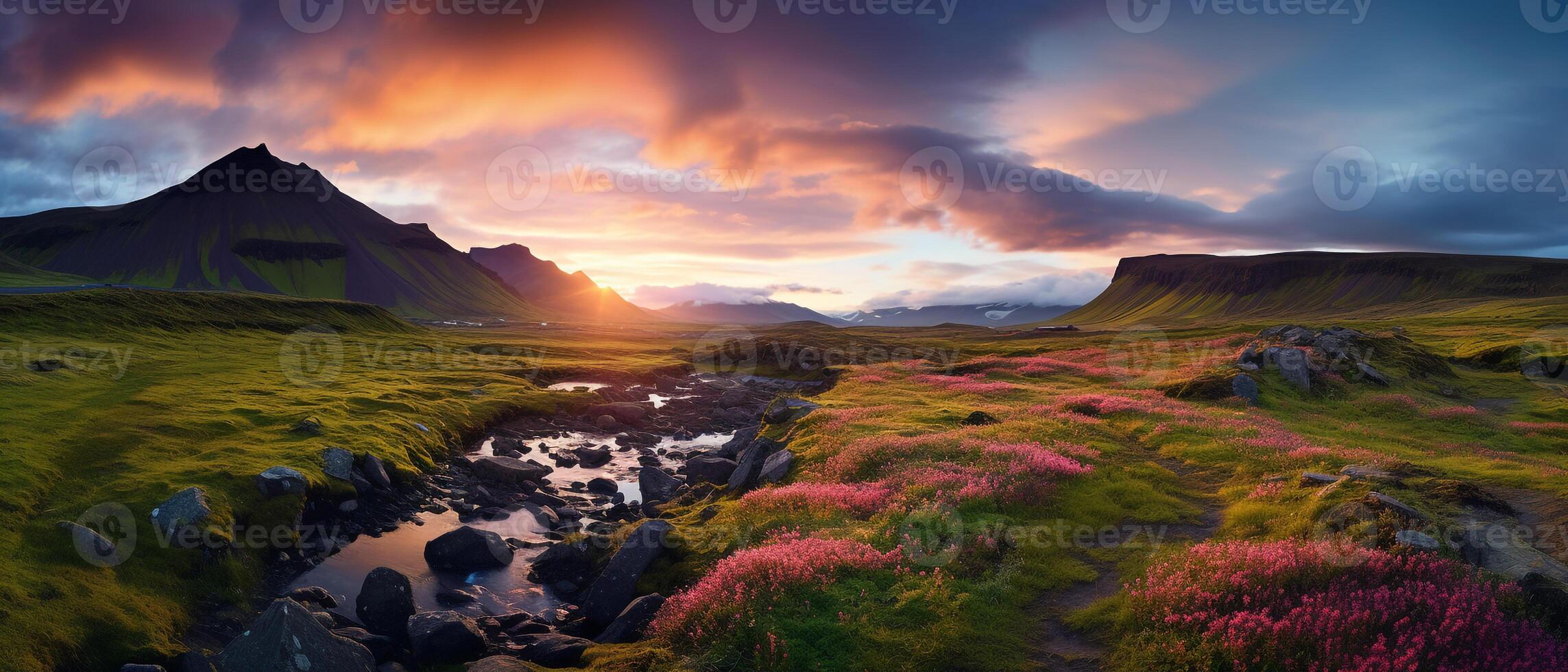 Landscape photo of mountain view