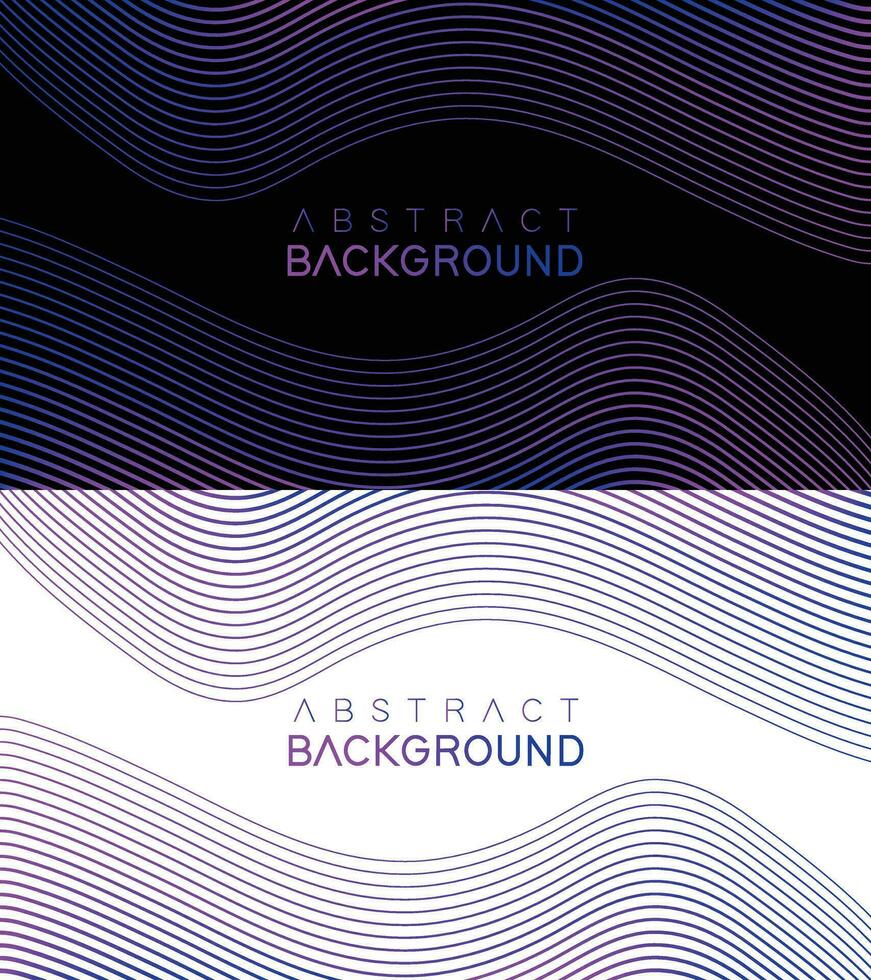 Premium black white background design with abstract stripes line. future themes vector