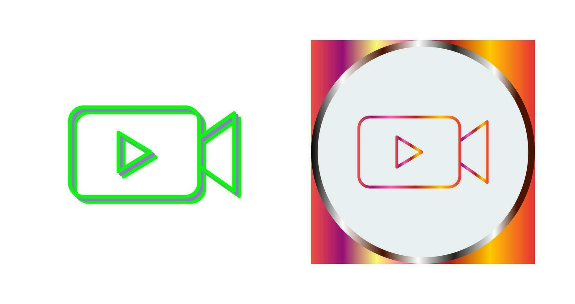 Unique Video Vector Icon