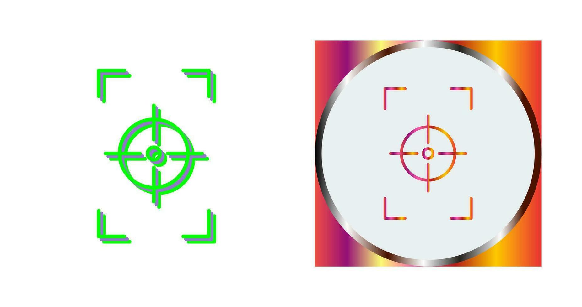 Unique Focus Vertical Vector Icon