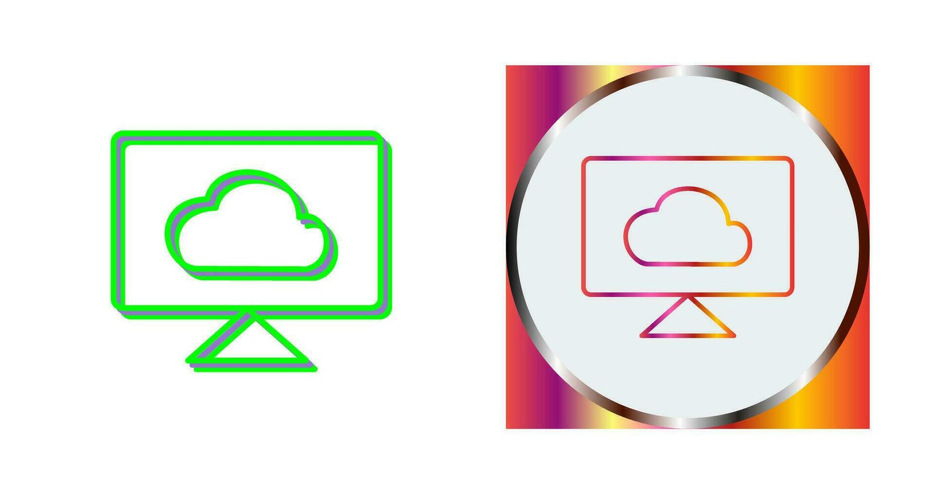 Cloud System Vector Icon
