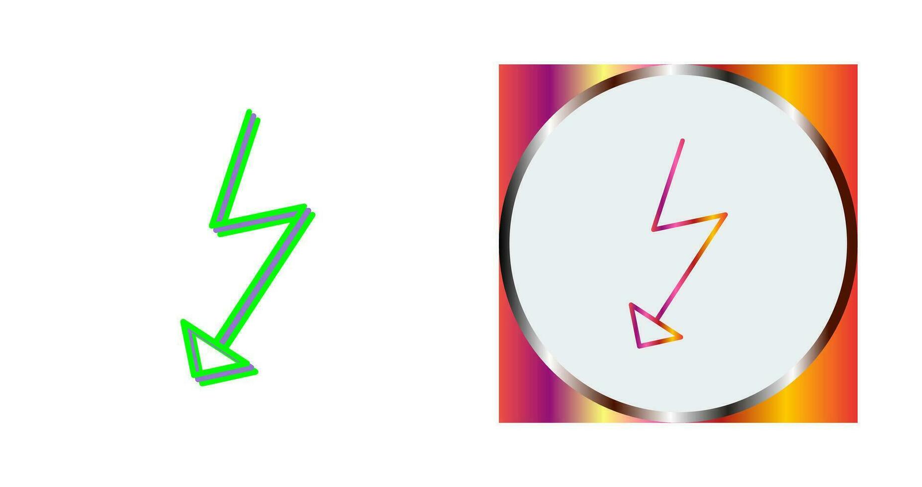 Unique Flash Vector Icon