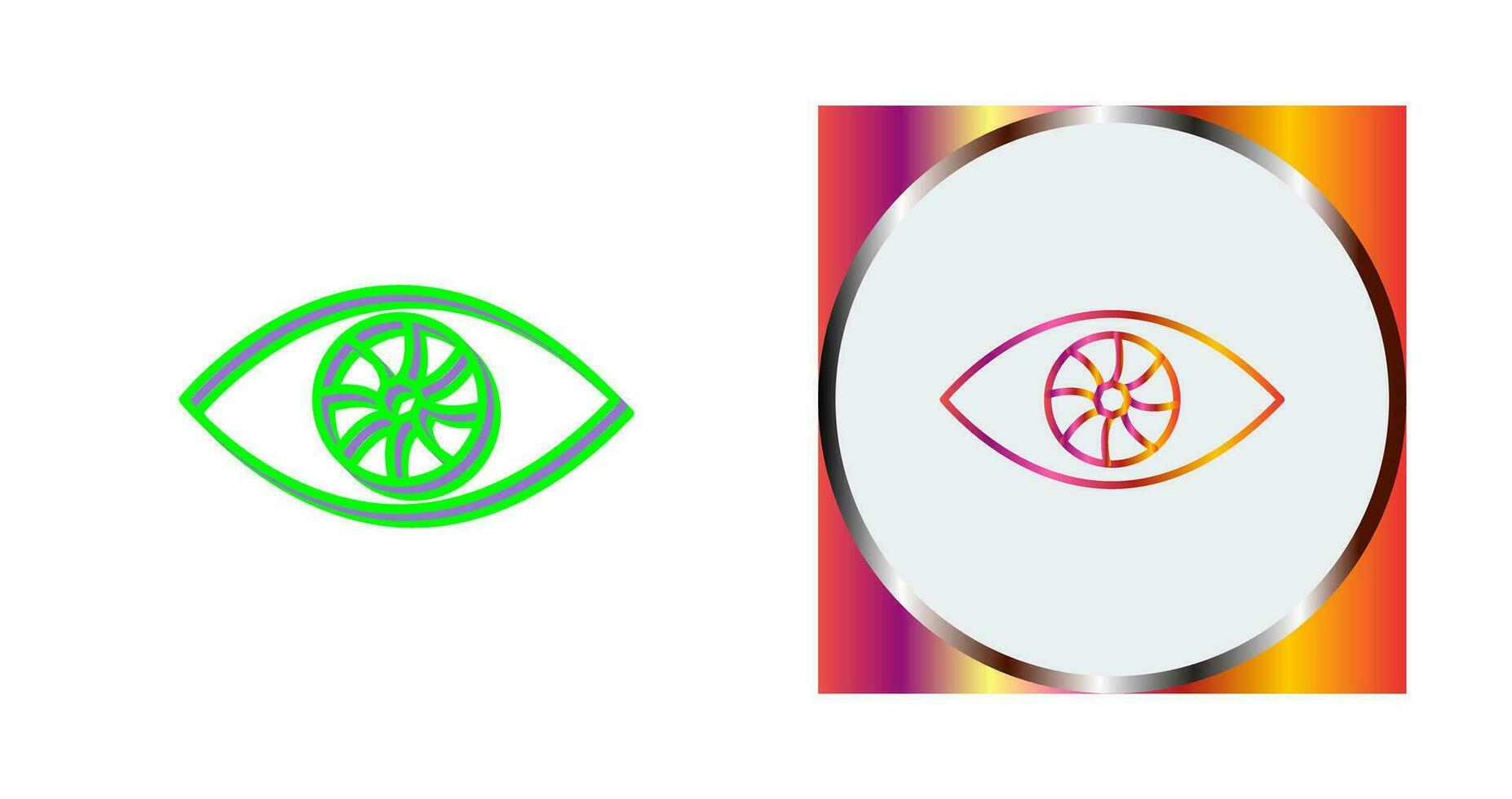 icono de vector de ojo único