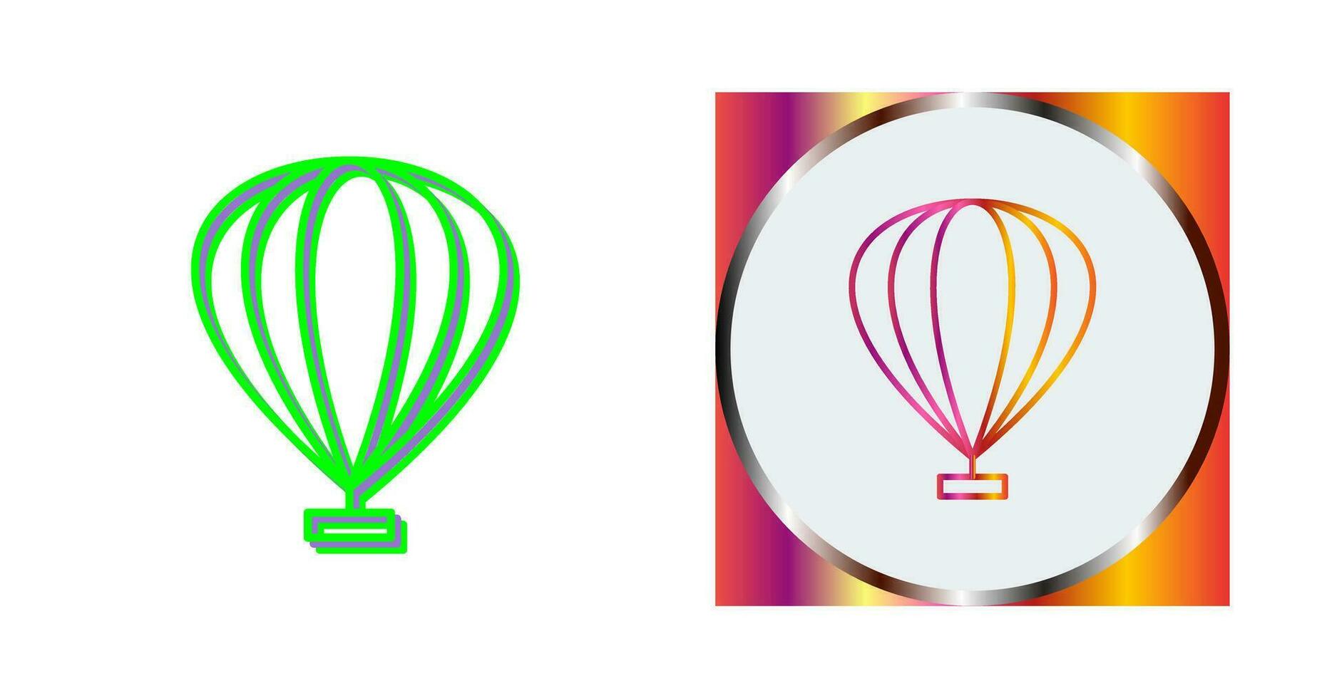 Hot Air Balloon Vector Icon