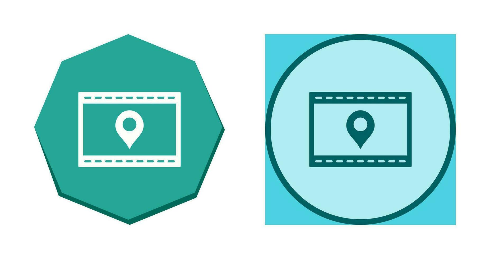 Unique Location Web Advertising Vector Icon