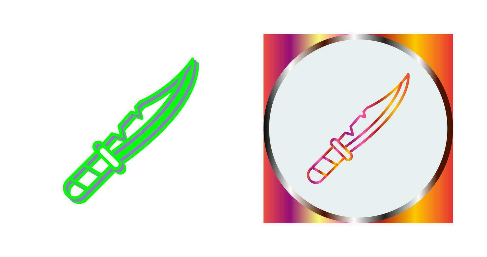 icono de vector de cuchillo