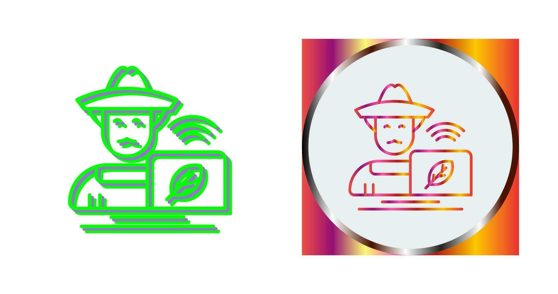 Farmer Vector Icon