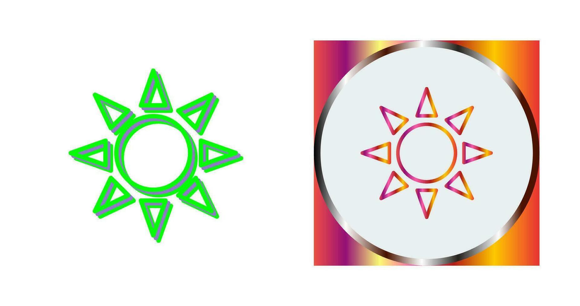 UV Radiation Vector Icon