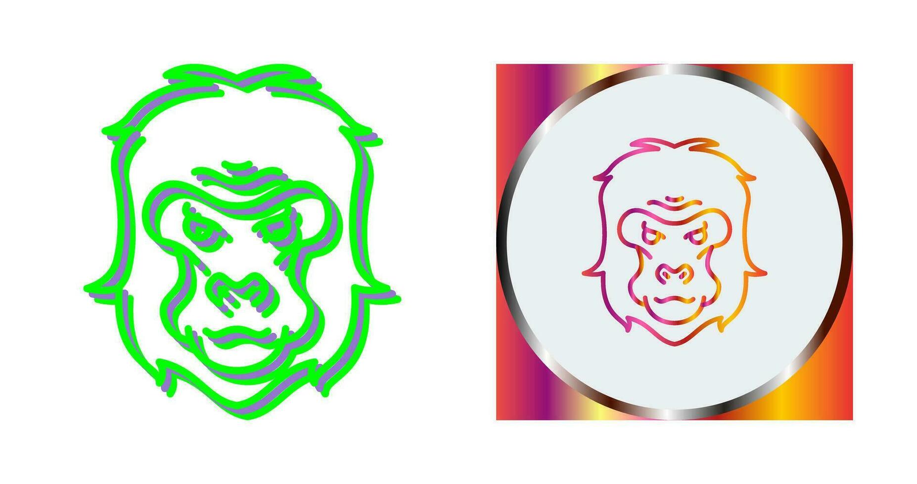 Gorilla Vector Icon