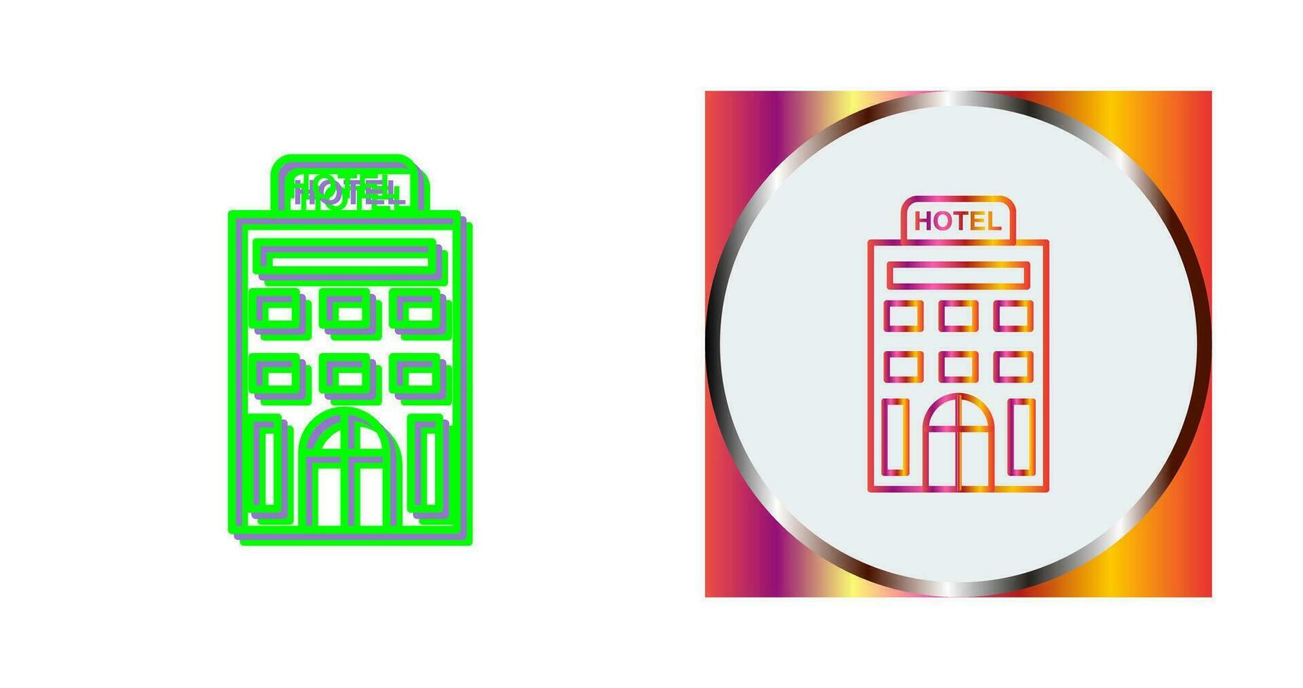 icono de vector de hotel