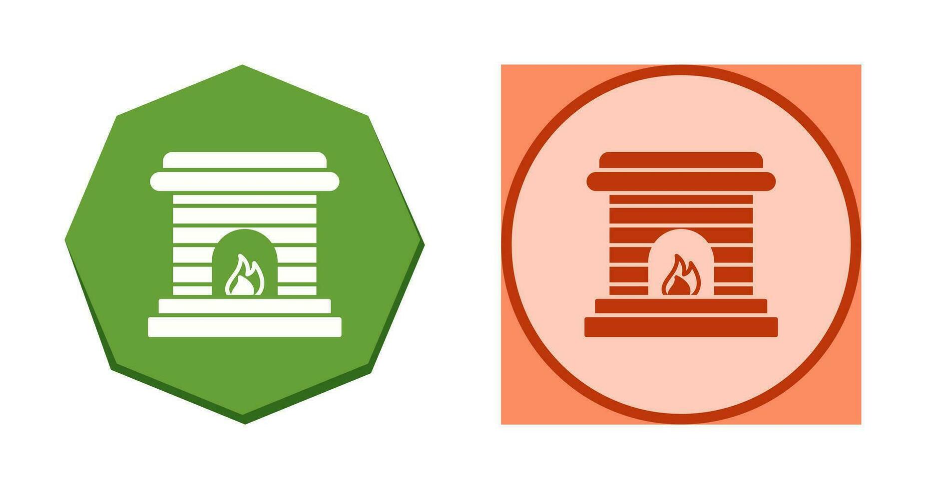 Fireplace Vector Icon